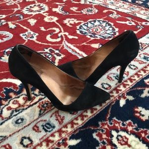 Madewell Mira Heel in Black Suede